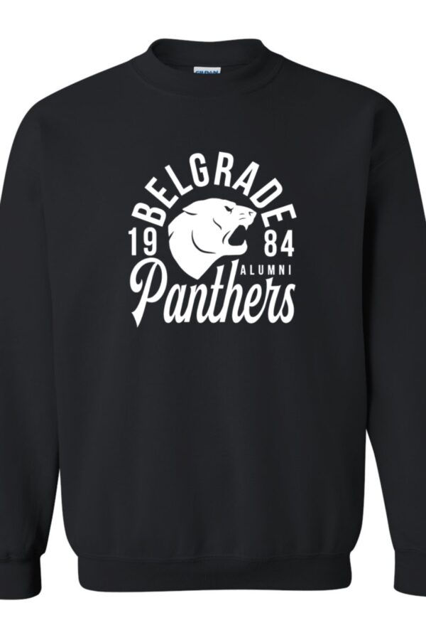 Black Crewneck Sweatshirt w/ Design - Image 3